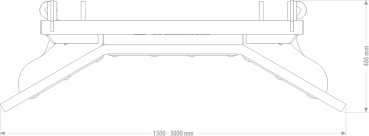 Preview: Gummischieber für Frontlader, Schieber mit EURO-Aufnahme, Anbaugeräte für Frontlader, Mistschieber, Hoflader